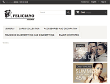 Tablet Screenshot of felicianojoyeros.com